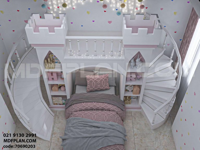 طراحی کمد و تخت کودک